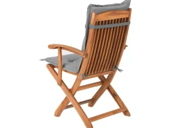 Set da pranzo da giardino 8 posti MAUI con cuscini Legno d'acacia Grigio