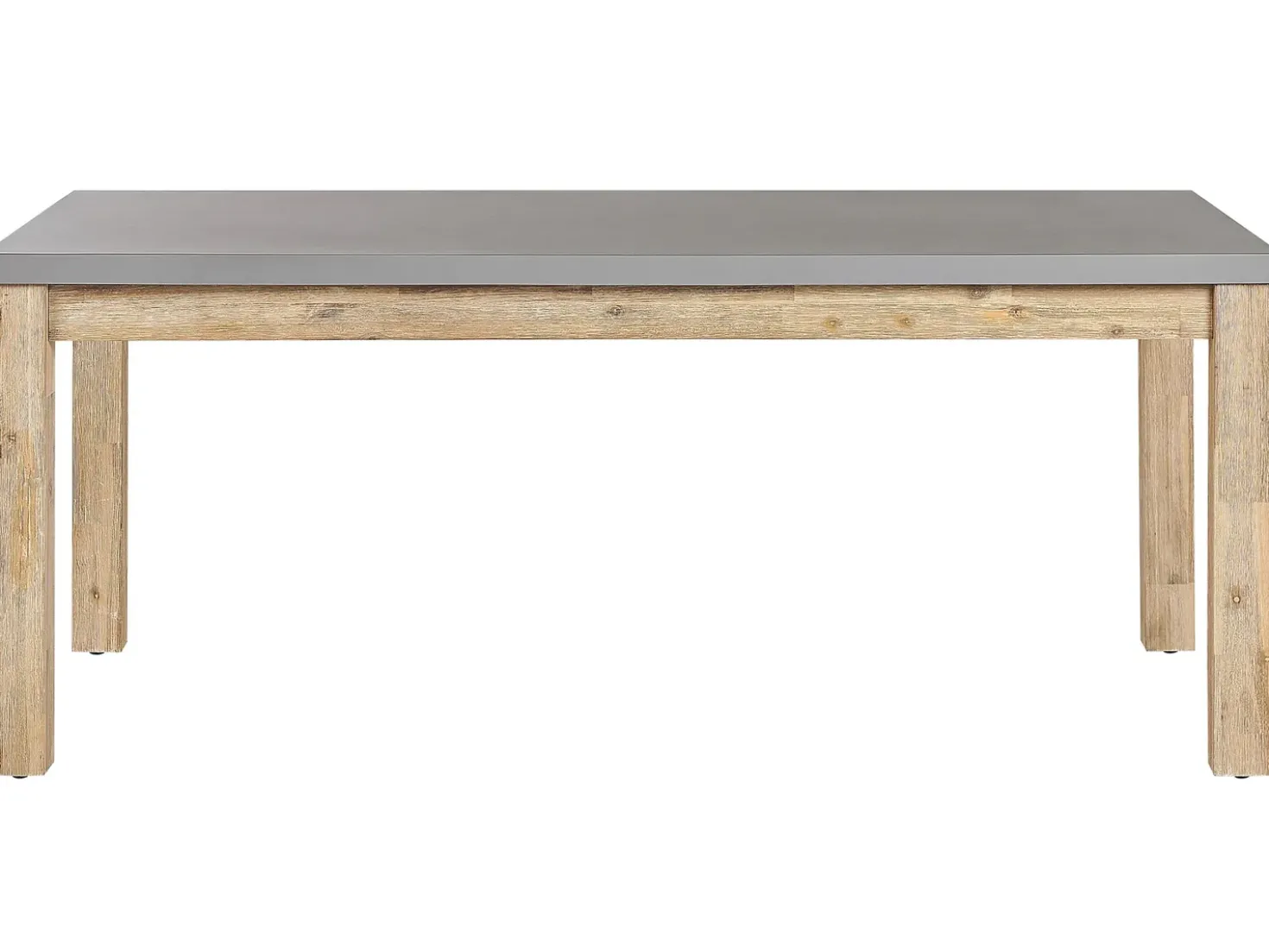 Set da pranzo da giardino con panche 6 posti OSTUNI Cemento Grigio