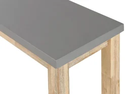 Set da pranzo da giardino con panche 6 posti OSTUNI Cemento Grigio