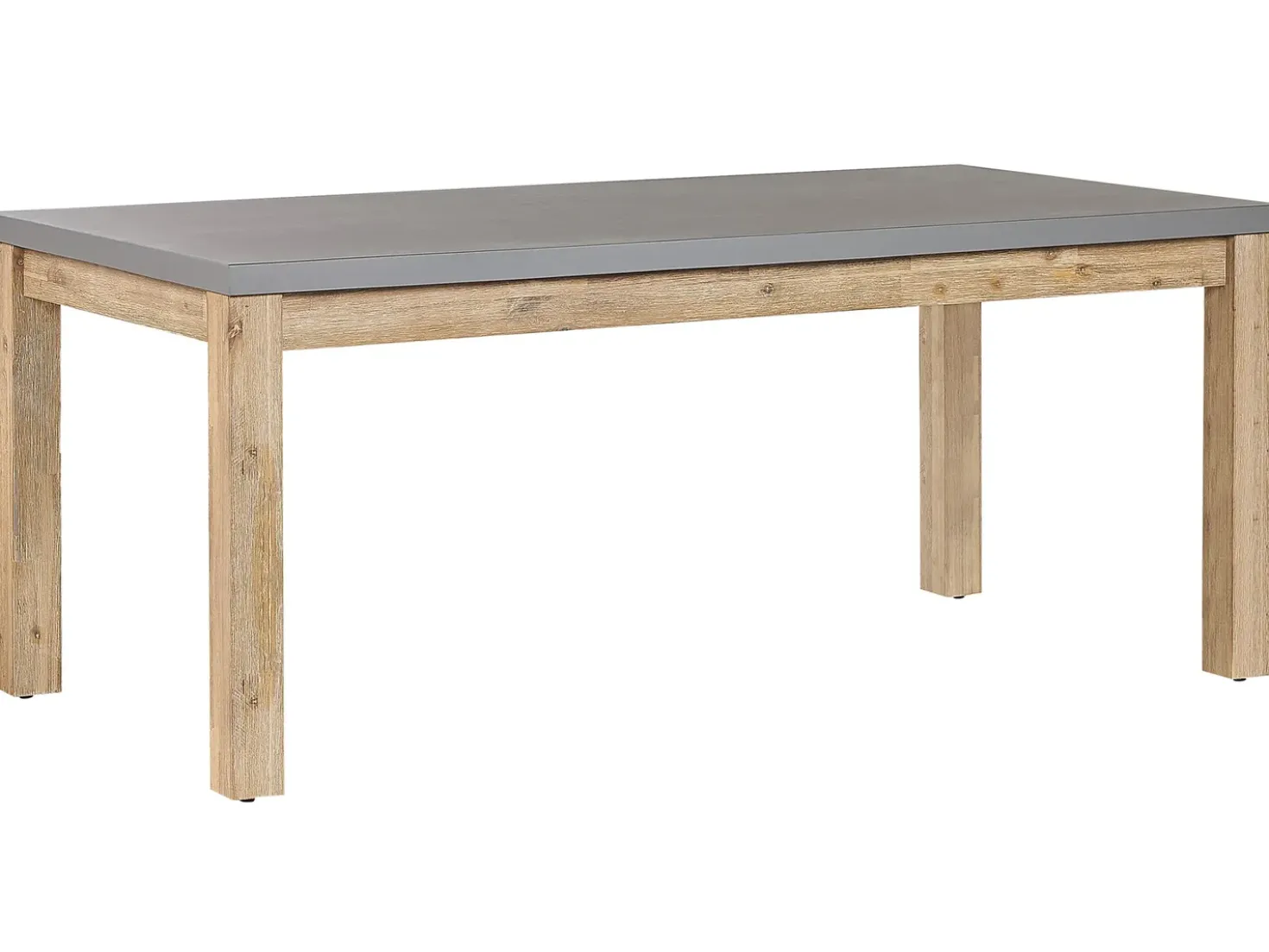 Set da pranzo da giardino con panche 6 posti OSTUNI Cemento Grigio