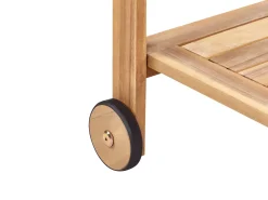 Set da pranzo da giardino con carrello 6 posti SASSARI II Legno di acacia certificato Marrone chiaro