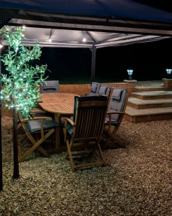 Set da pranzo da giardino 8 posti MAUI con cuscini Legno d'acacia Grigio
