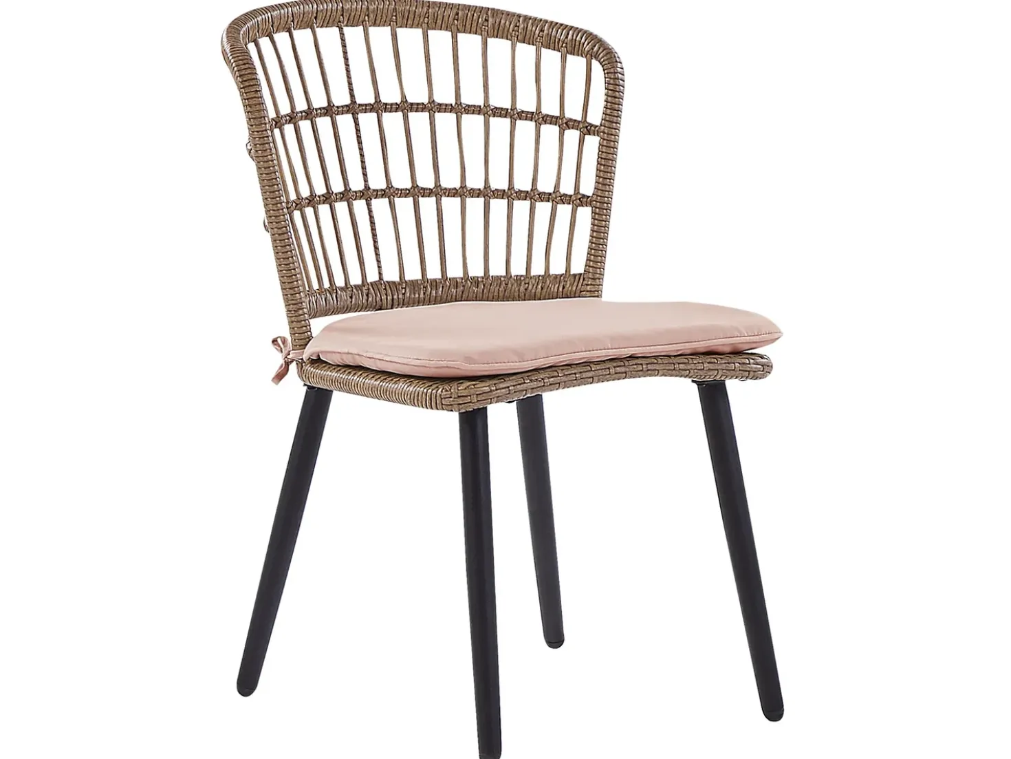 Set da pranzo da giardino 6 posti ALIANO con cuscini Rattan sintetico (PE) Rosa pastello