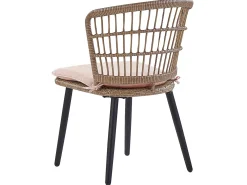 Set da pranzo da giardino 6 posti ALIANO con cuscini Rattan sintetico (PE) Rosa pastello