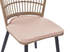 Set da pranzo da giardino 6 posti ALIANO con cuscini Rattan sintetico (PE) Rosa pastello