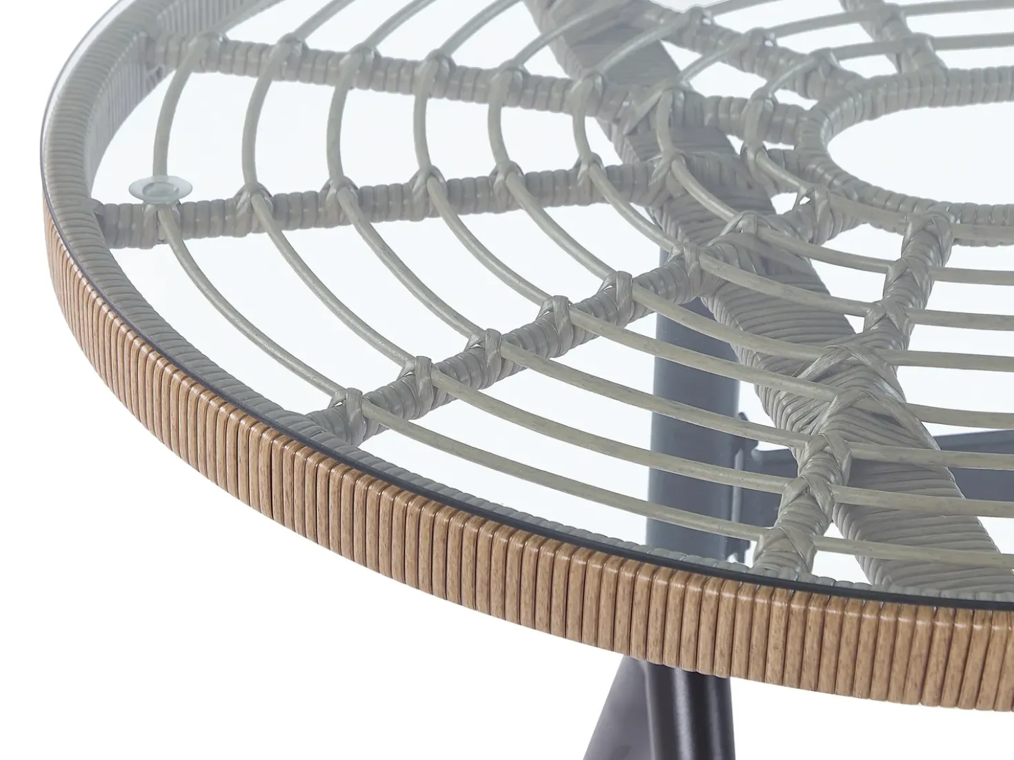 Set da pranzo da giardino 6 posti ALIANO con cuscini Rattan sintetico (PE) Rosa pastello