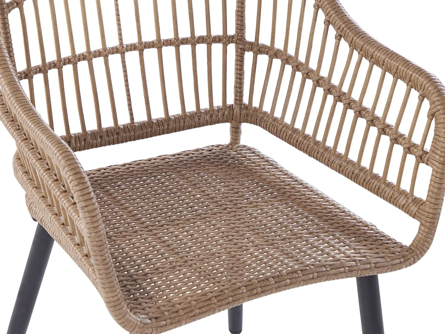 Set da pranzo da giardino 6 posti ALIANO con cuscini Rattan sintetico (PE) Rosa pastello