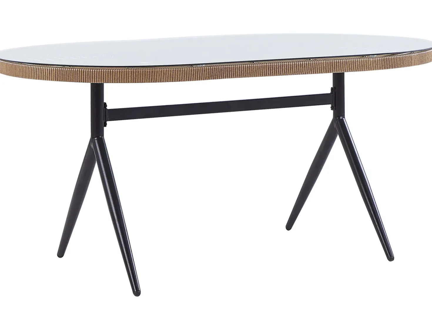 Set da pranzo da giardino 6 posti ALIANO con cuscini Rattan sintetico (PE) Rosa pastello