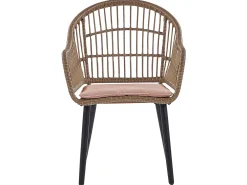 Set da pranzo da giardino 6 posti ALIANO con cuscini Rattan sintetico (PE) Rosa pastello