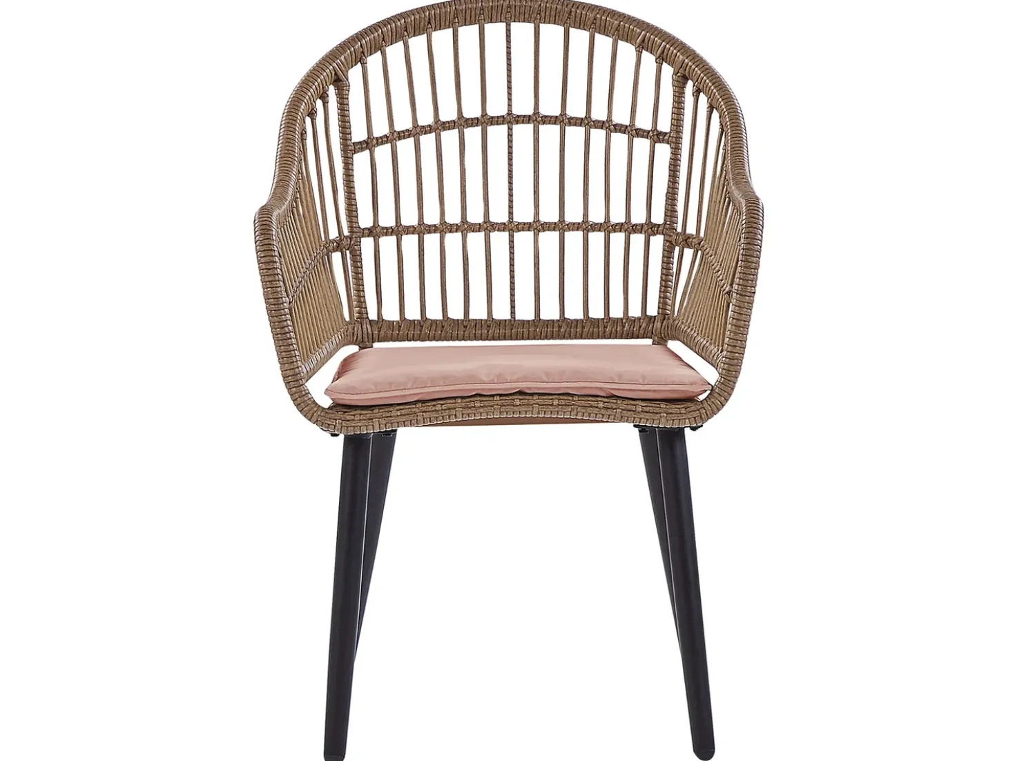 Set da pranzo da giardino 6 posti ALIANO con cuscini Rattan sintetico (PE) Rosa pastello