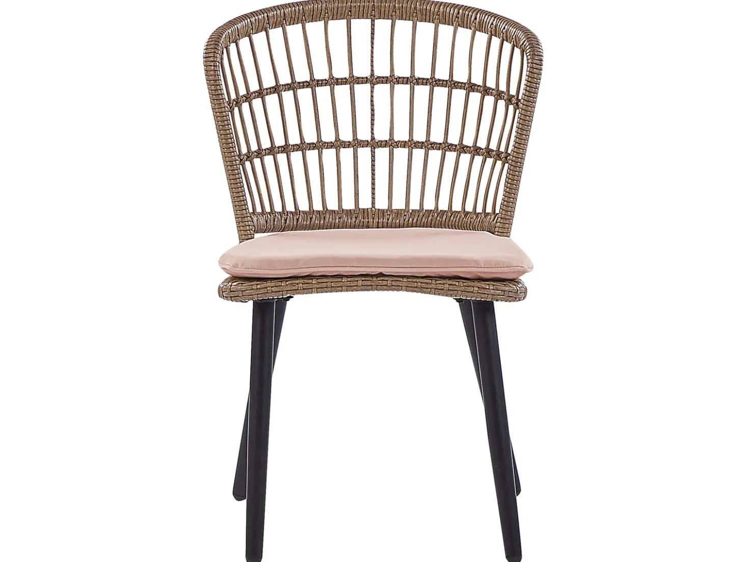Set da pranzo da giardino 6 posti ALIANO con cuscini Rattan sintetico (PE) Rosa pastello