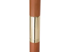 Set da pranzo da giardino 6 posti AMANTEA con Ombrellone Legno d'acacia Grigio