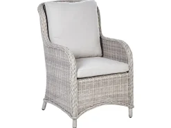 Set da pranzo da giardino 6 posti CASCAIS con cuscini Rattan sintetico (PE) Beige