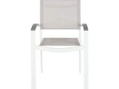 Set da pranzo da giardino 8 posti PERETA Metallo Grigio