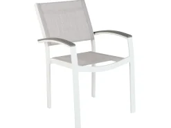 Set da pranzo da giardino 8 posti PERETA Metallo Grigio