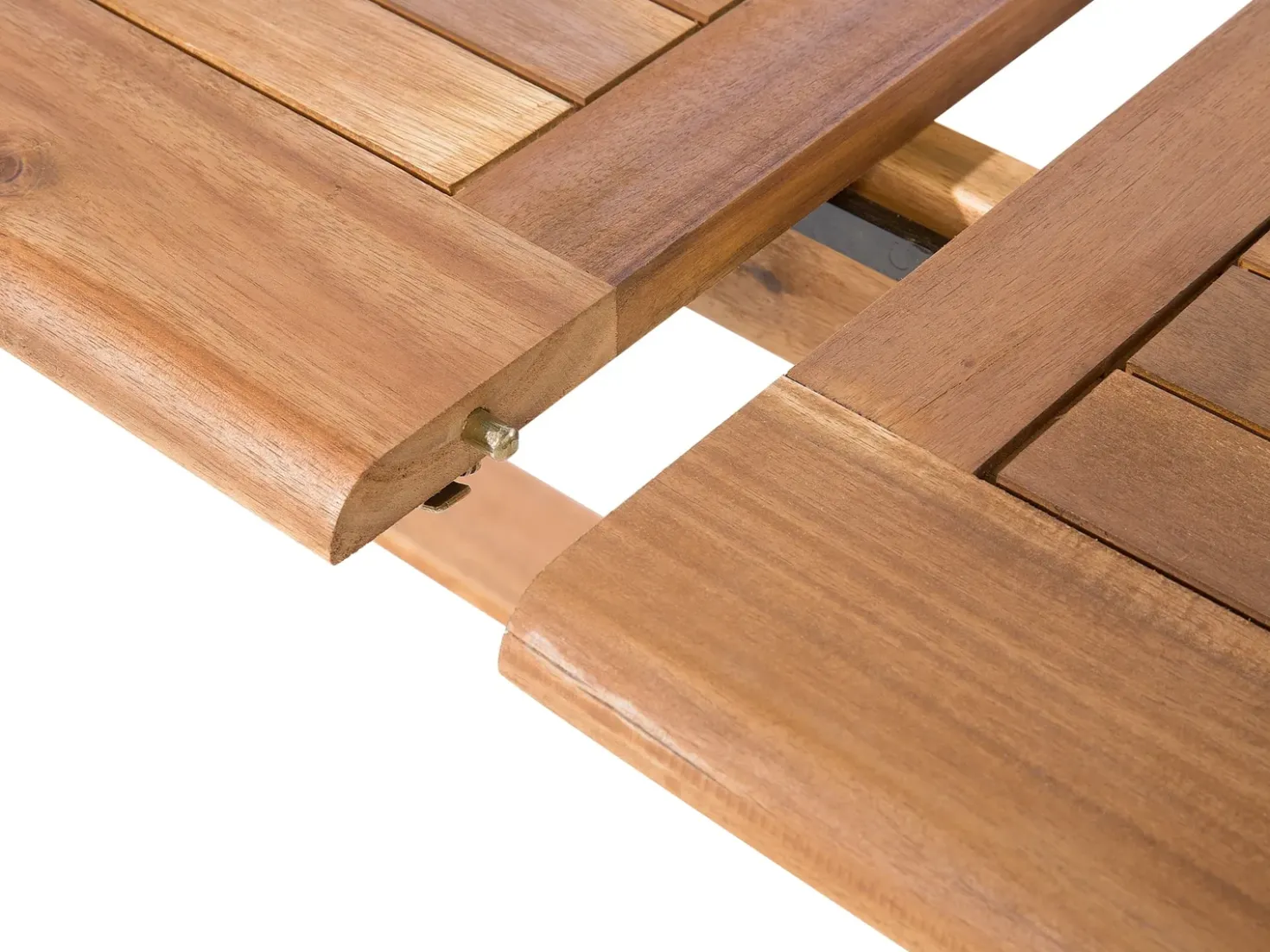 Set da pranzo da giardino 8 posti MAUI con Ombrellone Legno d'acacia Bianco sporco