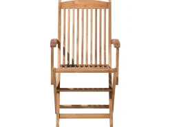 Set da pranzo da giardino 8 posti MAUI con Ombrellone Legno d'acacia Bianco sporco