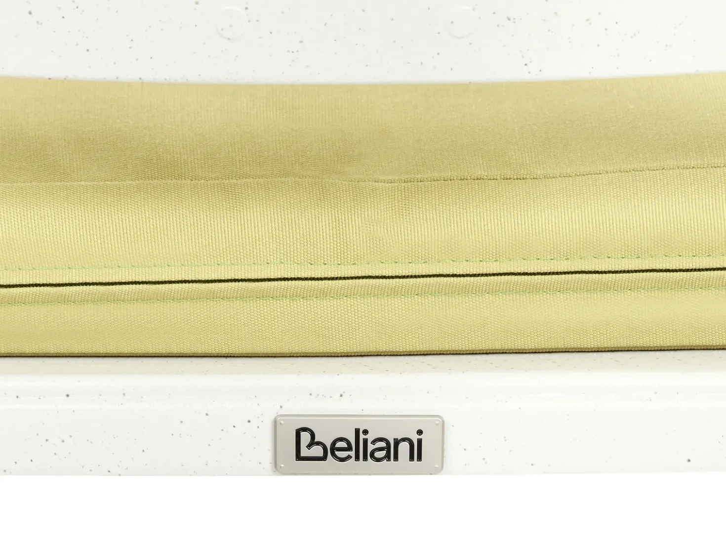 Set da pranzo da giardino 4 posti ANCONA con cuscini Metallo Bianco sporco