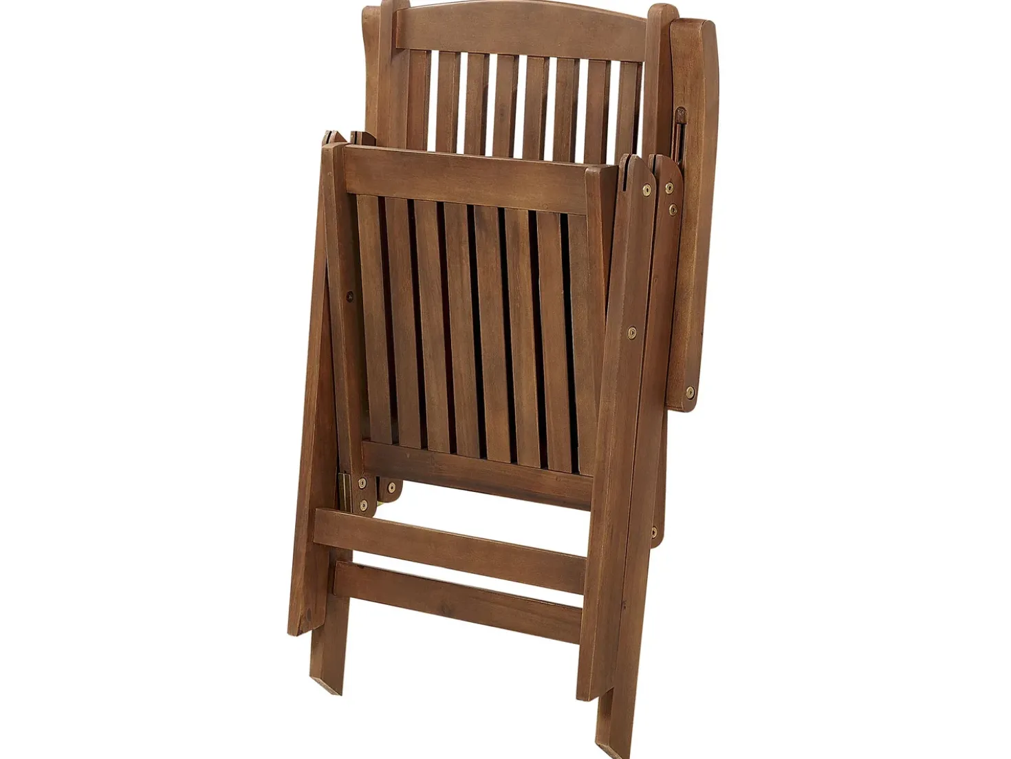 Set da pranzo da giardino 6 posti AMANTEA Legno d'acacia Marrone scuro
