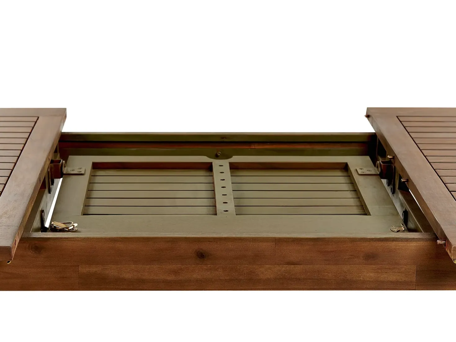 Set da pranzo da giardino 6 posti AMANTEA Legno d'acacia Marrone scuro