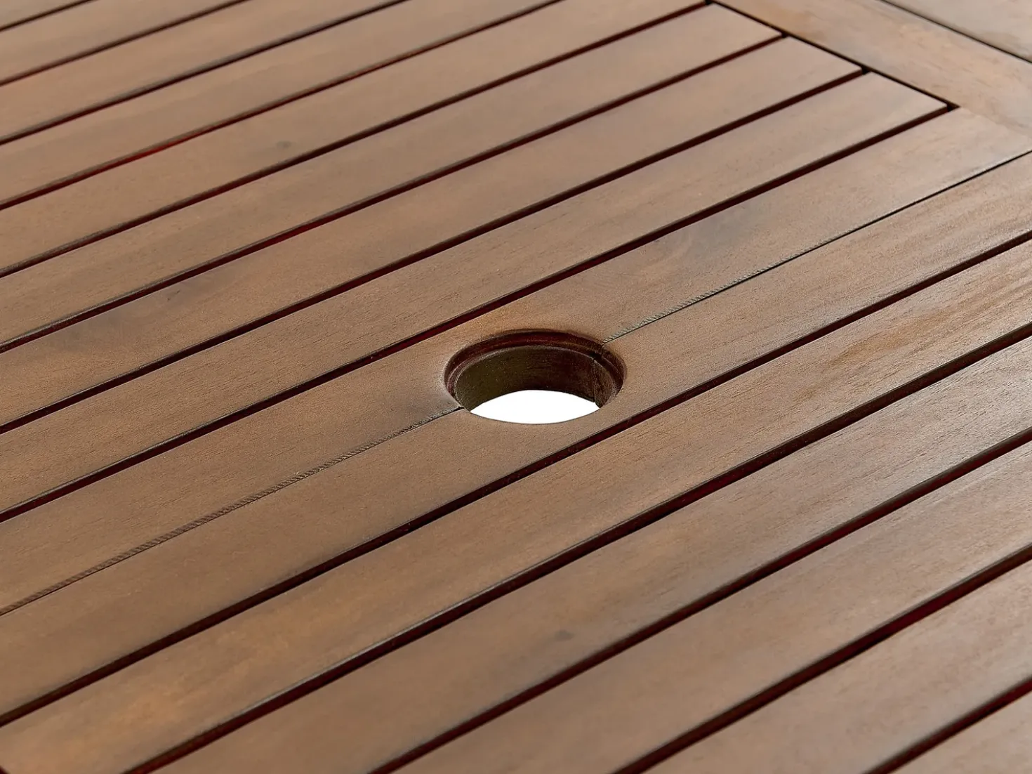 Set da pranzo da giardino 6 posti AMANTEA Legno d'acacia Marrone scuro
