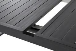 Set da pranzo da giardino 8 posti VALCANETTO/TAVIANO con cuscini Metallo Nero