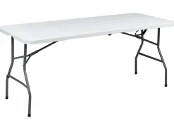 Set da pranzo da giardino 4 posti CUGNOLI Pieghevole Bianco