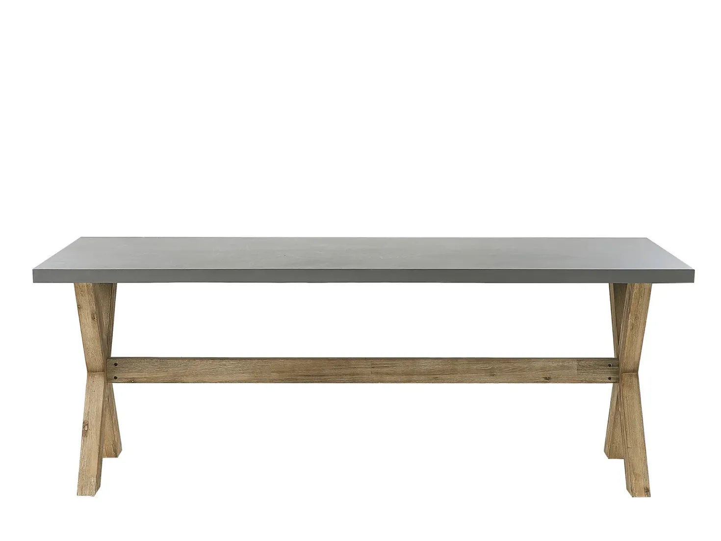 Set da pranzo da giardino con sgabelli 6 posti OLBIA Cemento Grigio