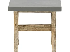 Set da pranzo da giardino con sgabelli 6 posti OLBIA Cemento Grigio