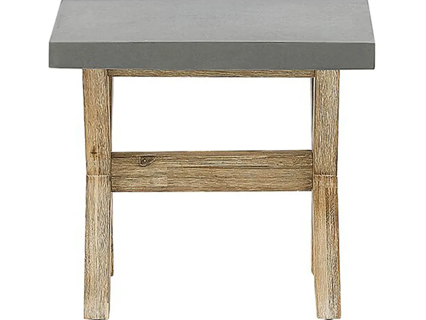 Set da pranzo da giardino con sgabelli 6 posti OLBIA Cemento Grigio