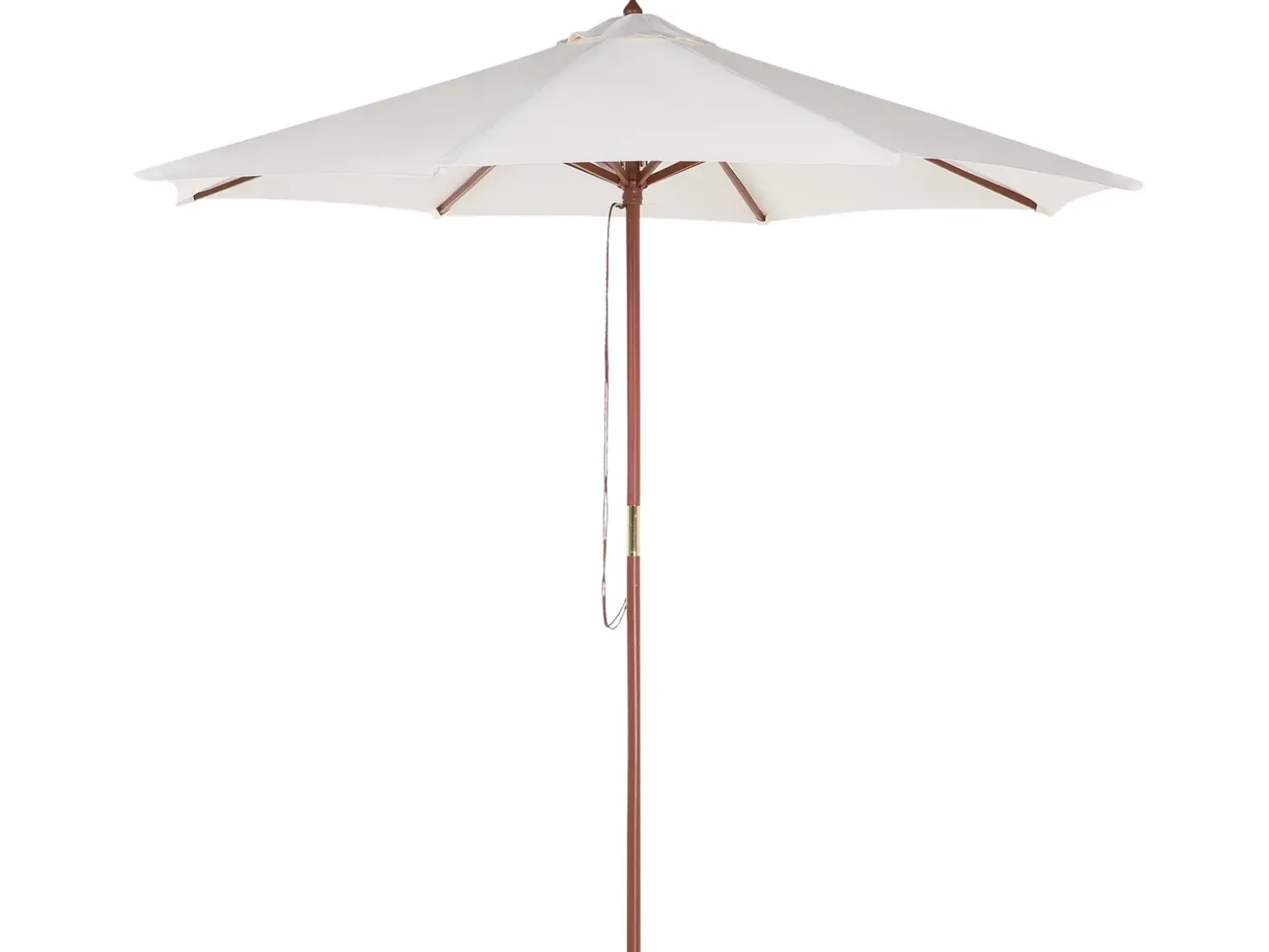 Set da pranzo da giardino 6 posti TOLVE con Ombrellone (12 opzioni) Legno d'acacia Marrone