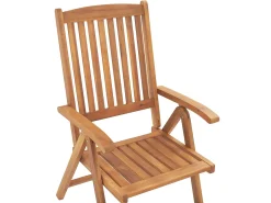 Set da pranzo da giardino 6 posti JAVA con Ombrellone (12 opzioni) Legno d'acacia Marrone chiaro