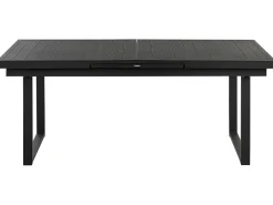 Set da pranzo da giardino 6 posti VALCANETTO/BUSSETO Metallo Nero