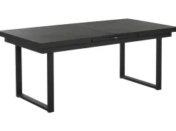 Set da pranzo da giardino 6 posti VALCANETTO/BUSSETO Metallo Nero