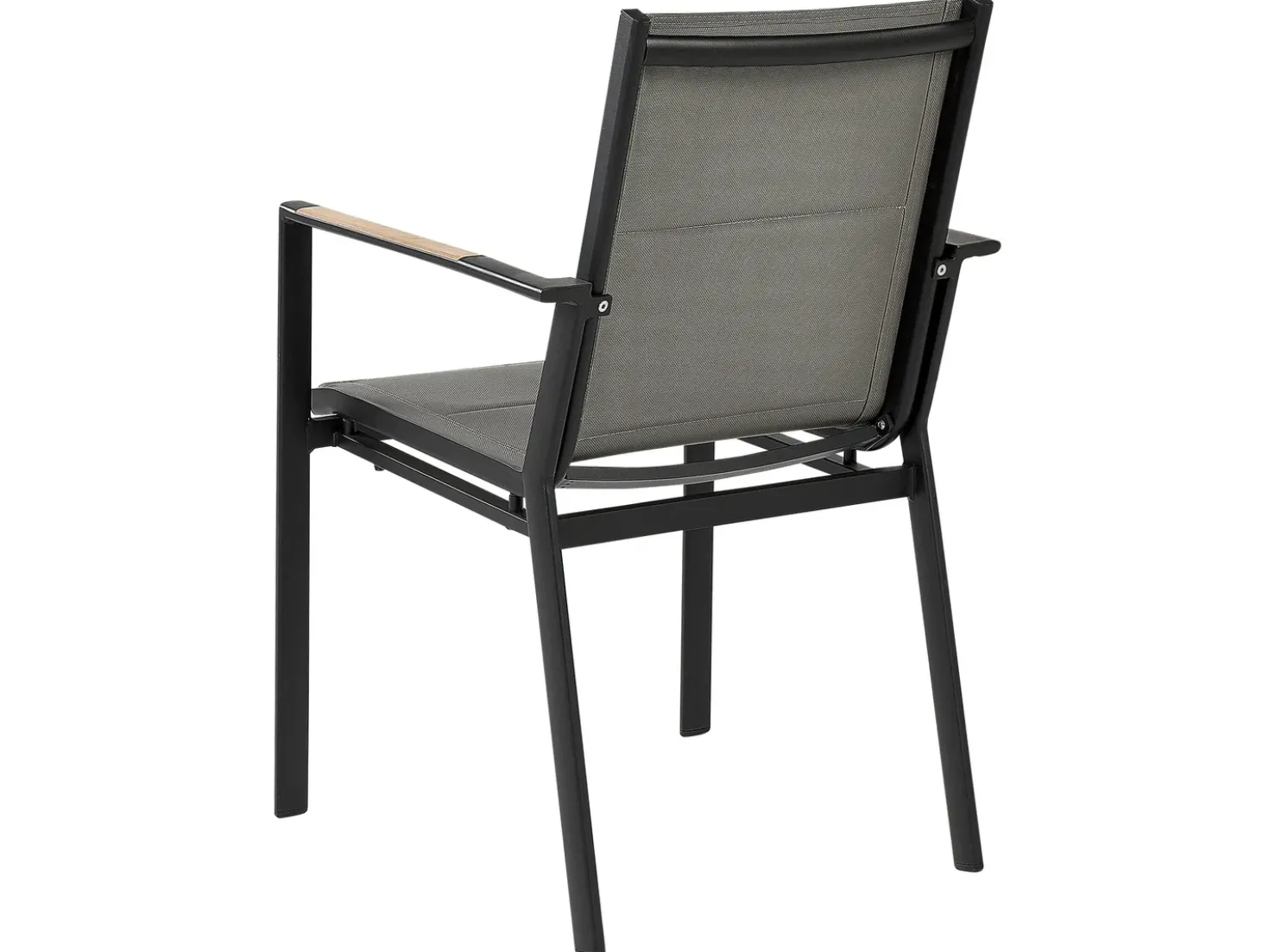 Set da pranzo da giardino 6 posti VALCANETTO/BUSSETO Metallo Nero