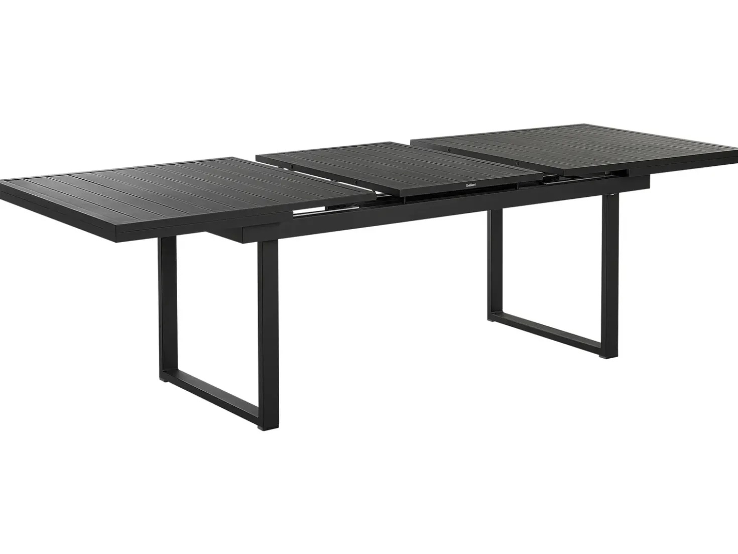 Set da pranzo da giardino 6 posti VALCANETTO/BUSSETO Metallo Nero