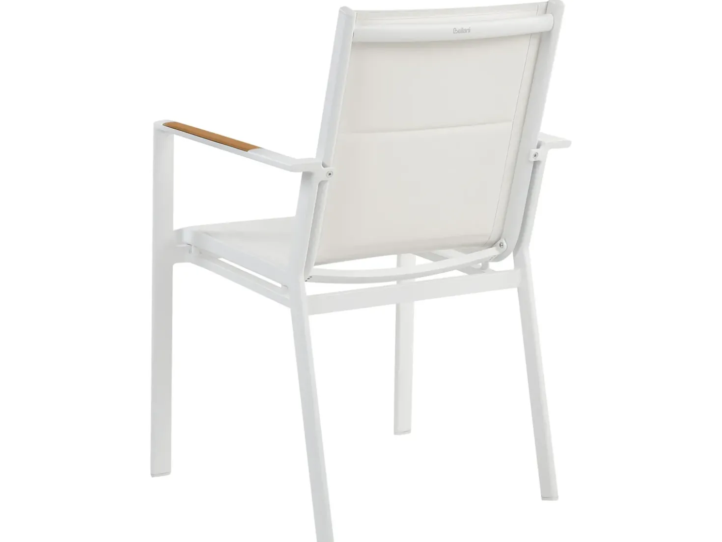 Set da pranzo da giardino 4 posti MALETTO/BUSSETO Metallo Bianco