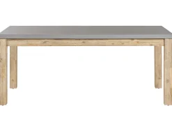 Set da pranzo da giardino con sgabelli 6 posti OSTUNI Cemento Grigio