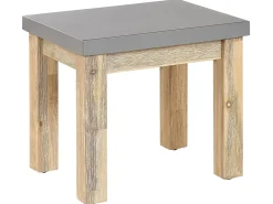 Set da pranzo da giardino con sgabelli 6 posti OSTUNI Cemento Grigio