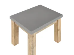 Set da pranzo da giardino con sgabelli 6 posti OSTUNI Cemento Grigio