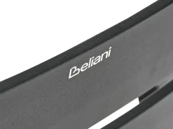 Set da pranzo da giardino 4 posti MALETTO/TAVIANO con cuscini Metallo Grigio/Nero