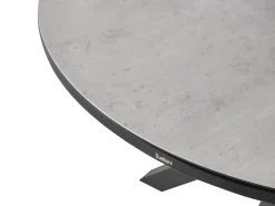 Set da pranzo da giardino 4 posti MALETTO/TAVIANO con cuscini Metallo Grigio/Nero