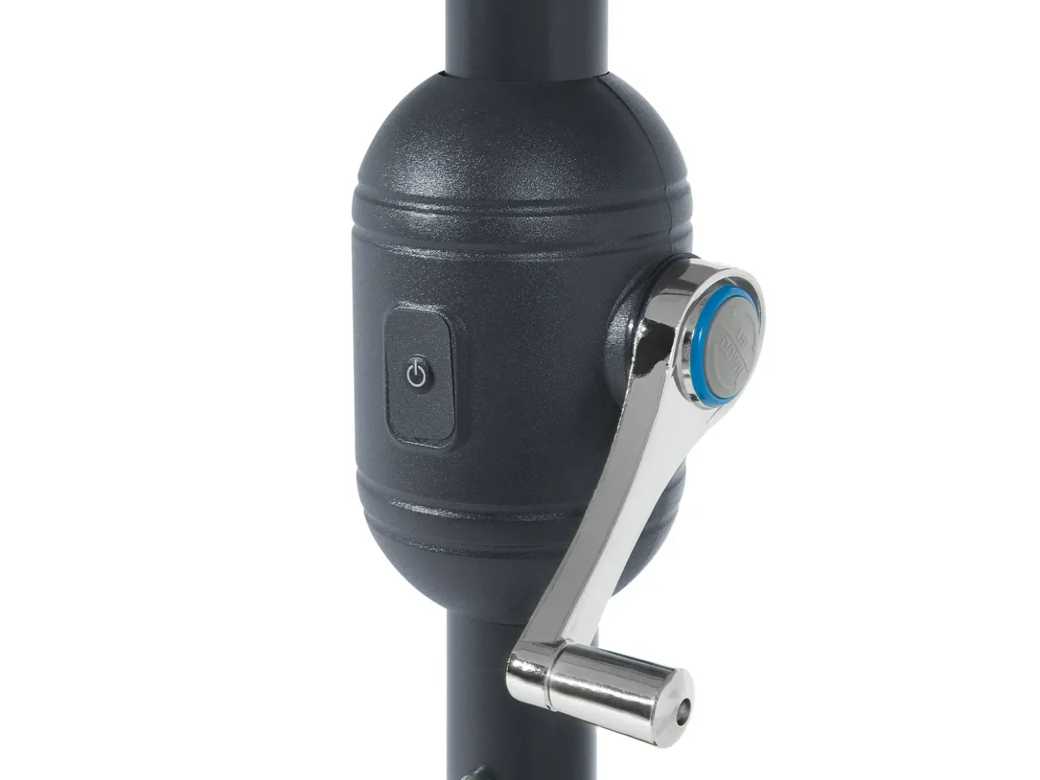 Set da pranzo da giardino 4 posti SAPRI con Ombrellone (16 opzioni) Metallo Marrone scuro