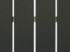 Set da pranzo da giardino con panche 6 posti NARDO Nero/Argento