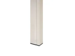 Set da pranzo da giardino con panche 6 posti NARDO Nero/Argento