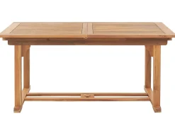 Set da pranzo da giardino 6 posti JAVA con cuscini Legno d'acacia Blu