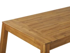 Set da pranzo da giardino con panche 6 posti LIVORNO Legno d'acacia Marrone