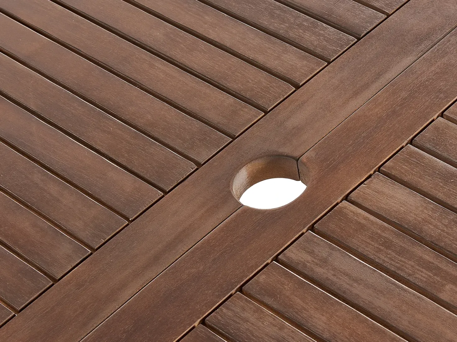 Set da pranzo da giardino 8 posti CESANA Legno d'acacia Marrone scuro