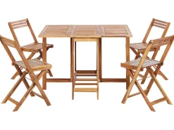 Set da pranzo da giardino 4 posti FRASSINE Legno d'acacia Marrone