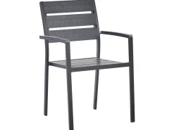 Set da pranzo da giardino 6 posti VERNIO Nero